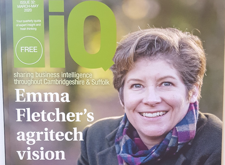 Emma Fletcher on the cover of IQ Magazine