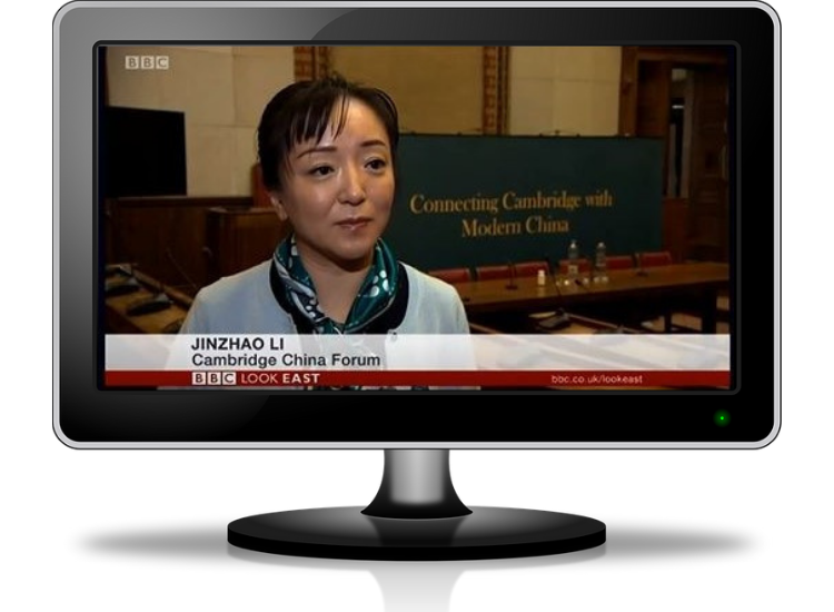 Jinzhao Li speaking on BBC Look East in 2018