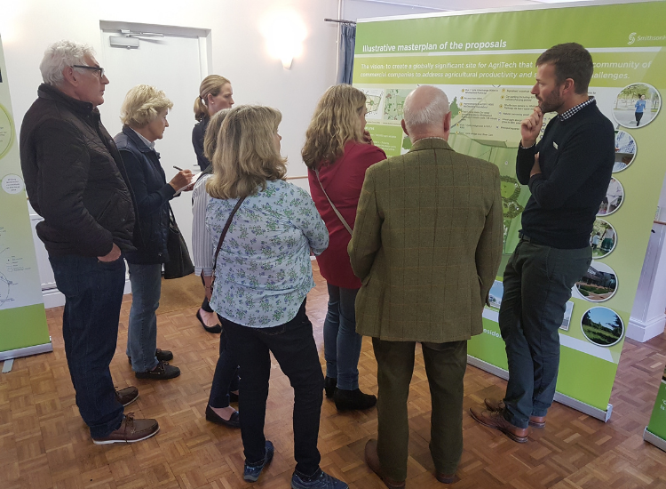 People at a community consultation