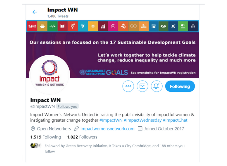 Twitter profile page