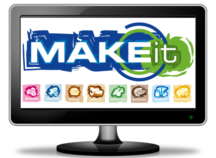 Monitor showing logo suite